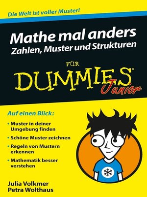 cover image of Mathe mal anders--Zahlen, Muster und Strukturen f&uuml;r Dummies Junior